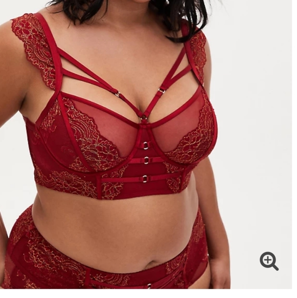 🆕❤️🔥HARNESS LONGLINE UNDERWIRE BRALETTE & PANTY SET❤️🔥